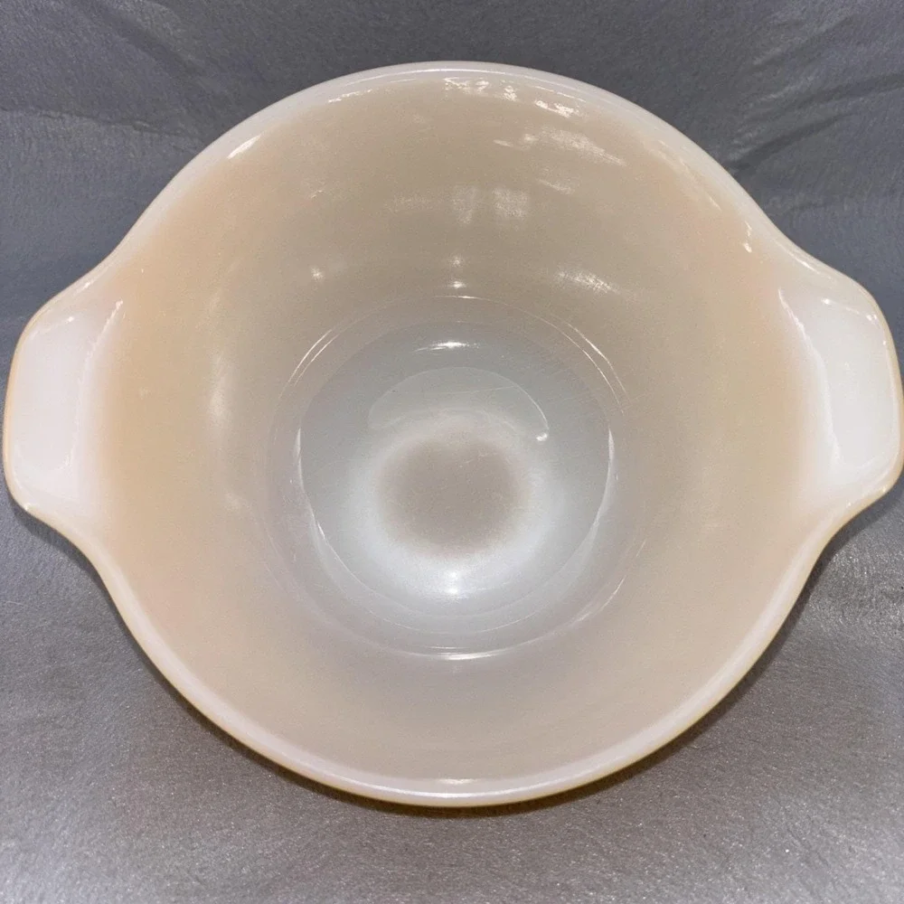Vintage Anchor Hocking ORANGE Fire King Cinderella Mixing Bowl 8.5 In RARE EUC